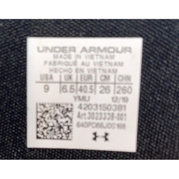 Under Armour Men's Freedom Black Slide Slippers Size 9 - Picture 3 of 3